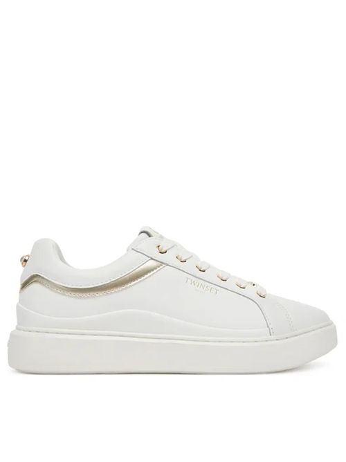 SNEAKERS WITH CONTRASTING INSERTS TWIN SET | 252TCP02007049 BIC.OTTICO/ORO
